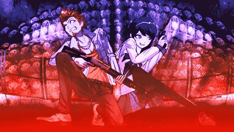 AtChiaPet's tweet photo. I really love how expressive leon and sayaka are in every image from danganronpa distrust https://t.co/cViUi4W6TV