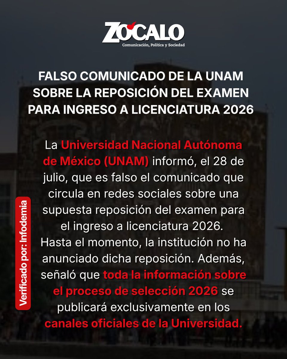 RevistaZocalo's tweet photo. Presentamos una recopilación de las noticias falsas más virales de este inicio de semana. No olvides seguir a Zócalo para mantenerte informado 

#fakenews #verificado #viral #infodemia #desmentido #sabueso https://t.co/oea9XVeOJW