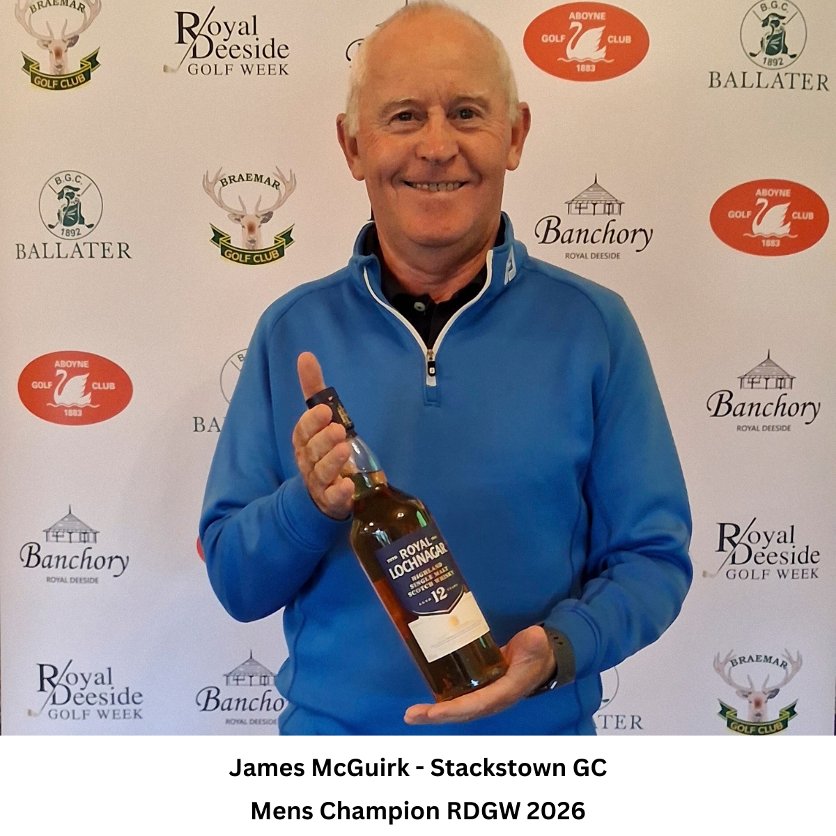DeesideClassic's tweet photo. Congratulations to our 2027 Champion James McGuirk from @StackstownGC near Dublin 🇮🇪 Playing off 6.2, James posted a 4-round aggregate of 148 Stableford points to win by one shot in the 140 strong field⛳️🏌️‍♂️Thanks to partners @PINGTourEurope @DiageoGB 
#PlayYourBest #PING #golf https://t.co/FRWbkbXlkb