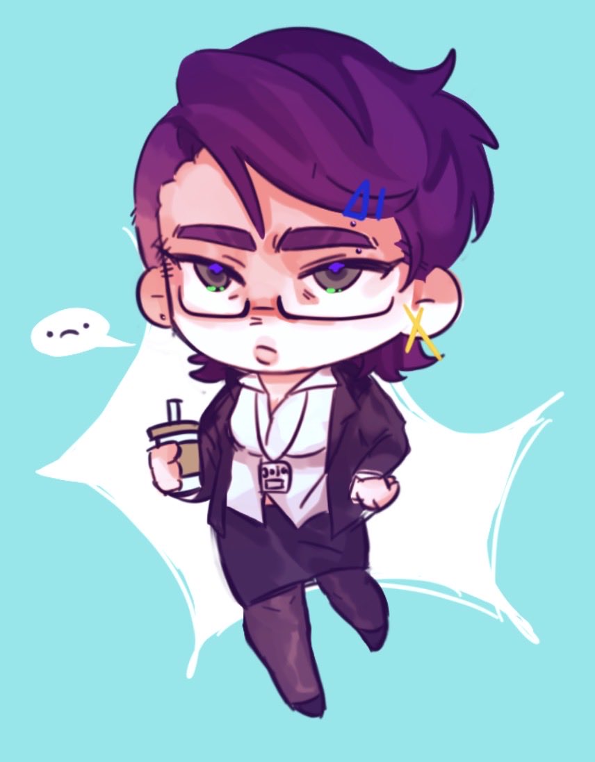 Hilary1g's tweet photo. 我觉得性转，保留短发造型很可爱。
#stardewvalleyshane https://t.co/WtdeRp3UJ6