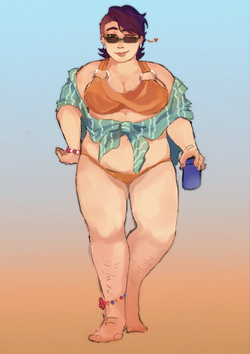 Hilary1g's tweet photo. 我觉得性转，保留短发造型很可爱。
#stardewvalleyshane https://t.co/WtdeRp3UJ6