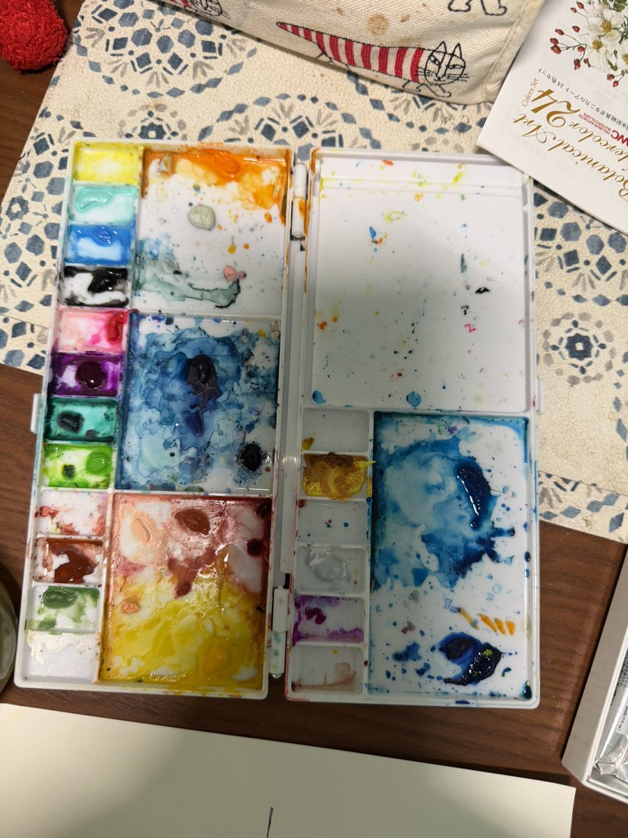 jouer_aruru's tweet photo. 大切な絵の具🎨
扱い雑だけど😂 https://t.co/poDC044Zlj