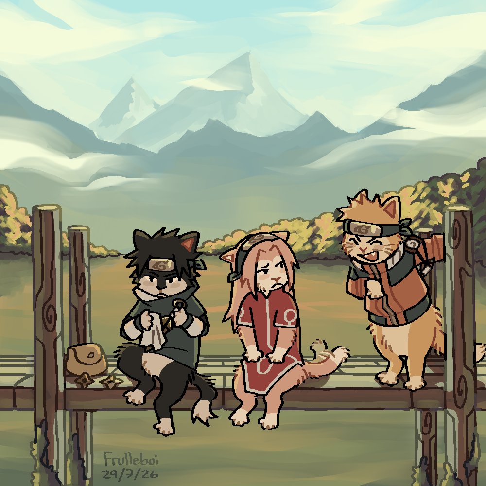Frulleboi's tweet photo. #naruto #sasuke #sakura #cat https://t.co/cutyc51fg3
