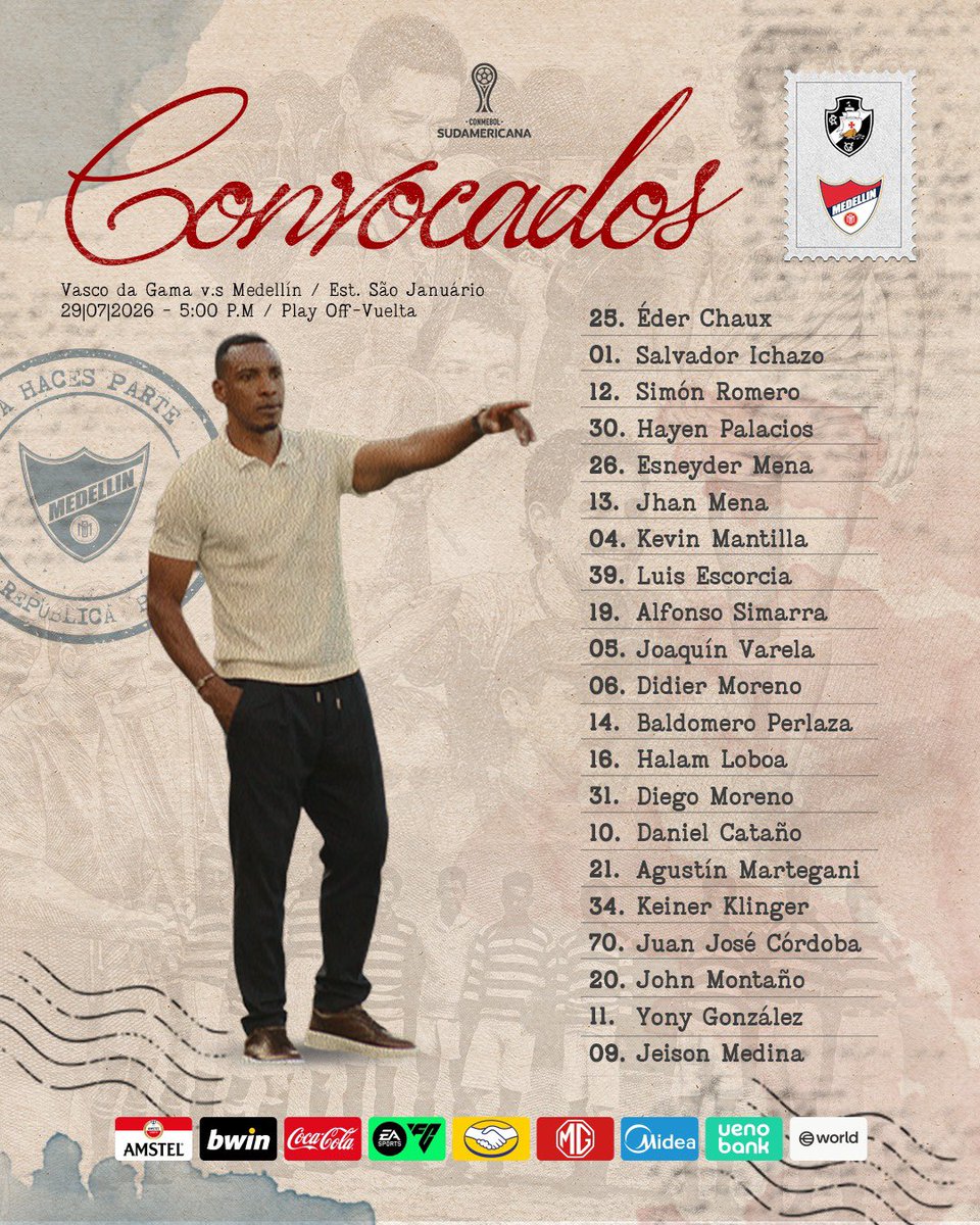 DIM_Oficial's tweet photo. 🔴🔵 Los convocados por el profe Amaranto para la vuelta de los playoffs de la CONMEBOL Sudamericana este miércoles en Río de Janeiro https://t.co/pi1n1TNdcJ