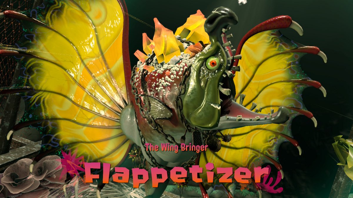 CdewMage's tweet photo. @eternalflamebry Flappetizer from splatoon raiders https://t.co/N475wYa9Hd