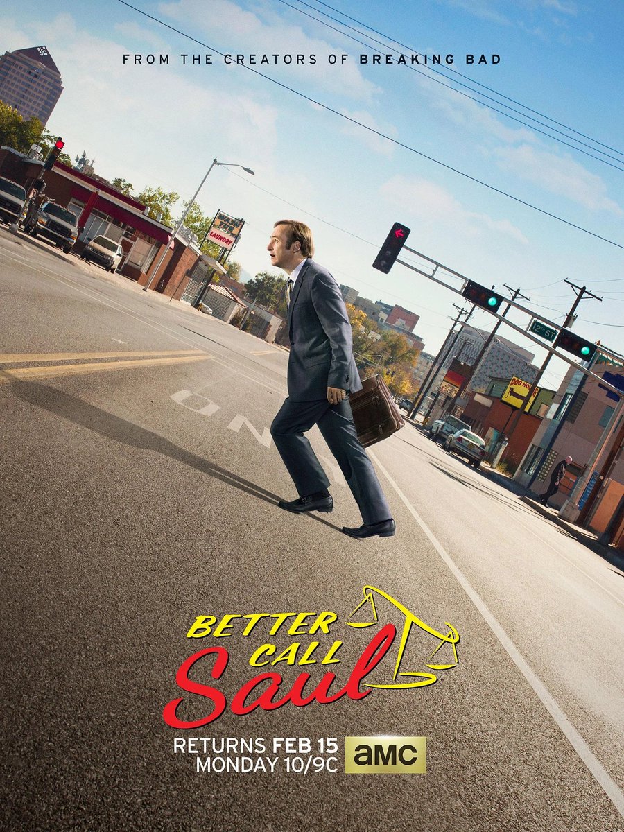 itsSaulGoodman's tweet photo. In case you didn't know. This Better Call Saul S2 poster has Mike in it https://t.co/Cs5rFoln8q