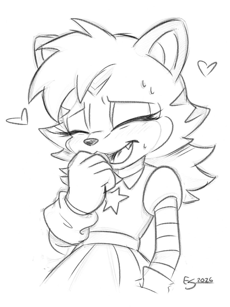 SeraphineTiger's tweet photo. OH MY GOSSSSSH AAAAAAAH  thank you for loving the Amy pic I did!  OTL

I'm so flattered!!  #furryart #furrysketch https://t.co/aG1vQKr0Uw