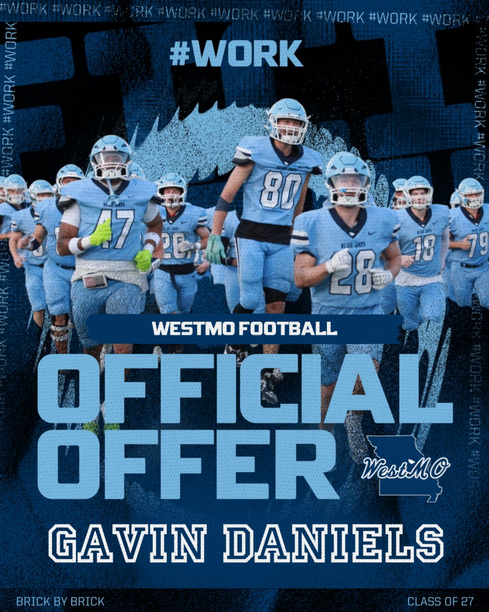 GavinD26's tweet photo. After an amazing conversation with @Coach_M_Irvin I am extremely excited to announce my first offer from @WESTMOFB Thank you for the amazing opportunity! #WORK @revhenderson @FZS_Football @FZSDawgs_Recrt @CoachKoustmer https://t.co/rJQn2uL5E4