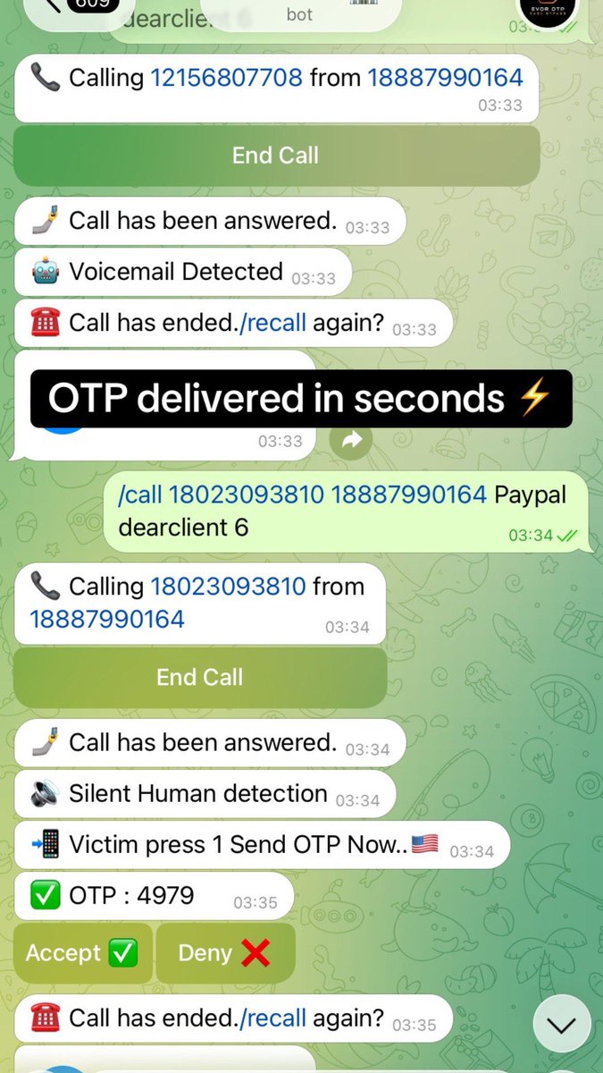 otpbotbypass's tweet photo. SET CUSTOM VOICE
🗣 customvoice | Modify the TTS
❗️ EXAMPLE / customvoice number spoof service name sid language

C Click /Buy For Get Your Key 🗝 https://t.co/EufstcApA8