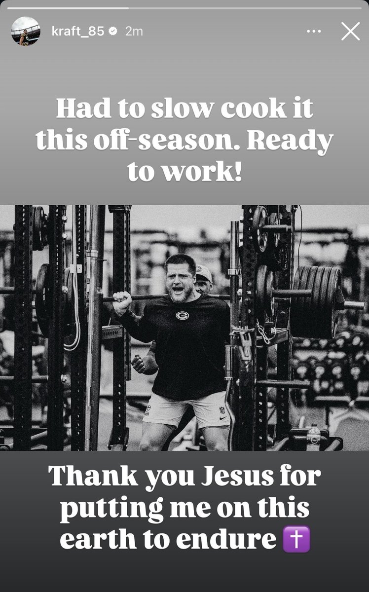 mattschneidman's tweet photo. Tucker Kraft with a message as he nears his return from ACL rehab: https://t.co/vDrQEIbqEu