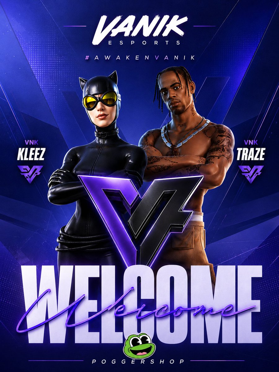 xteam_vanik's tweet photo. We are proud to officially welcome our new leadership to Team Vanik.

Please welcome Kleez as Owner &amp; Player and Traze as Owner. 

Together, we begin a new chapter. 💜

#AwakenVanik 💜🩶 https://t.co/7CPBrCp0Ib