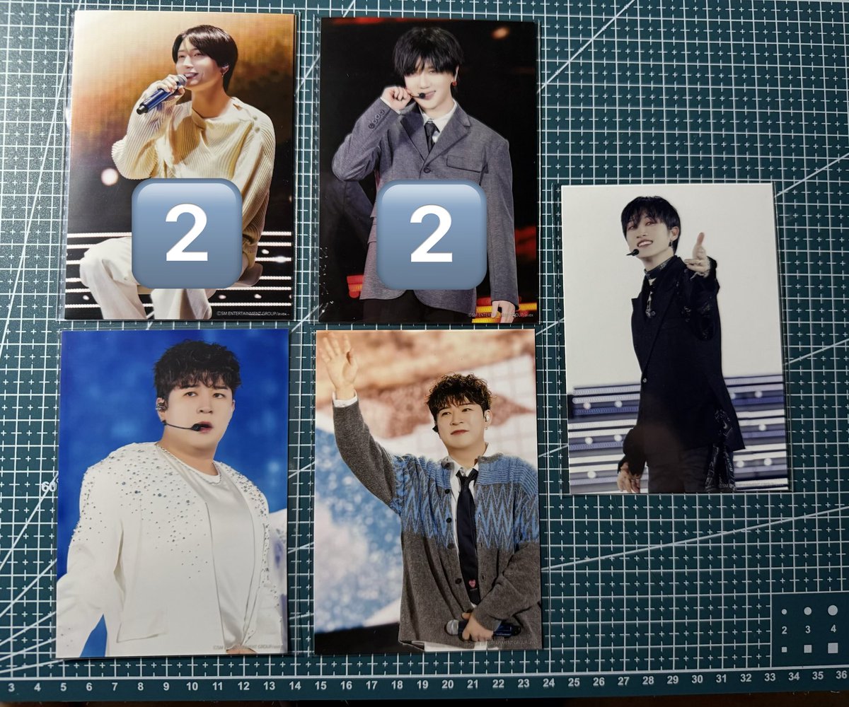 When_with_Kyu_2's tweet photo. SUPER JUNIOR交換

セブンイレブン ランダムブロマイド
【譲】画像のもの
【求】ドラムヒチョル タンクトップドンヘ パーカーキュヒョンサイン入り
詳細は下に続きます
条件合う方いらっしゃいましたらよろしくお願いいたします https://t.co/aPRn5gnCMI