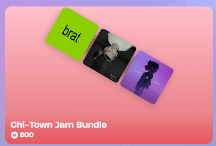 BeastFNCreative's tweet photo. The Chi-Town Jam Bundle released and interestingly, it contains no new songs, a earlier leaked image shows "PARTY OF YOUR LIFETIME" in the place of "I Think I'm OKAY"

Whatever Jam Track was meant to go there originally was likely scrapped. https://t.co/7TuQZmhJc6