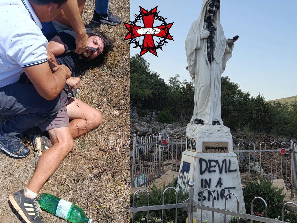 Brc5zmt1's tweet photo. İslamcı Saldırılar Medjugorje'ye Gerçekleşti

Bir İslamcı, Hersek'in Medjugorje kentindeki Aziz James Kilisesi'nin dış sunağına benzin döküp ateşe verdi. Ayrıca Meryem Ana heykelini de grafitiyle tahrip etti.

Medjugorje, her yıl Balkanlar'a bir milyondan fazla ziyaretçi çeken, dünyanın en önemli Katolik hac yerlerinden biridir.