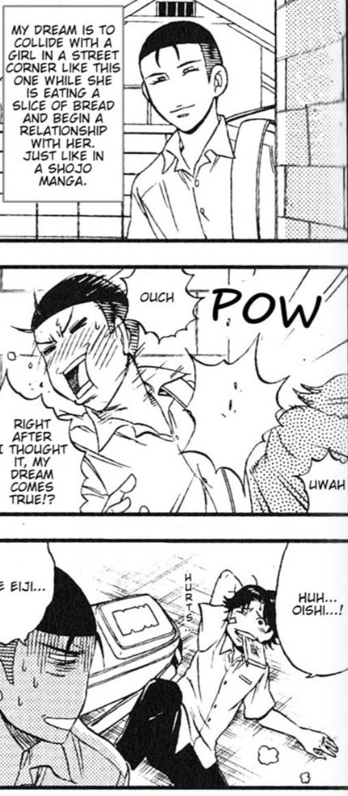 TurnUpBlade's tweet photo. I hc Oishi as gay but this panel always cracks me up because Eiji won’t even let him have the thought of dating someone else https://t.co/yQ3Qr6ik69