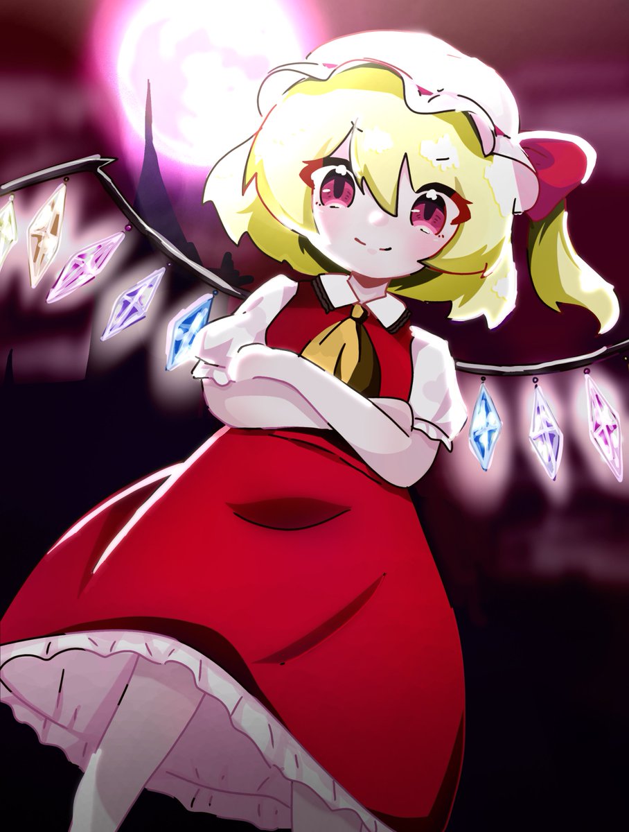 Hinnn76's tweet photo. フランちゃんを描きました！雑なところがあるのはお許しを、、🙇‍♀️  #東方Projectㅤㅤㅤㅤ #イラスト
 #FA    #アイビス   #デジタル https://t.co/CyYgVNWAi7