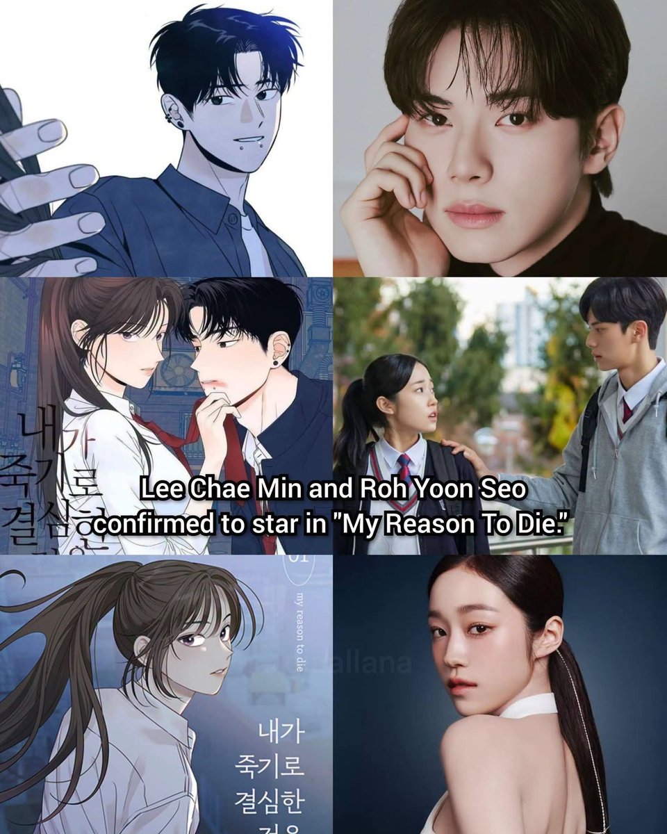 GiaAllana's tweet photo. Lee Chae Min (from #BonAppetitYourMajesty) and Roh Yoon Seo (from #TheEastPalace) are confirmed to star in Korean drama adaptation of Webtoon "My Reason To Die."
This will be their reunion after starring in #CrashCourseInRomance.
✨️ PLOT (via Webtoon)
The series is about a boy who travels back in time to save the person he loves.
#MyReasonToDie tells the story of Nam Ji O who suddenly gets injured before her tryouts at the national Taekwondo team. In the middle of facing what seems to be the biggest crisis of her life, she meets Cha Gyeol, a mysterious boy who changes her life forever.