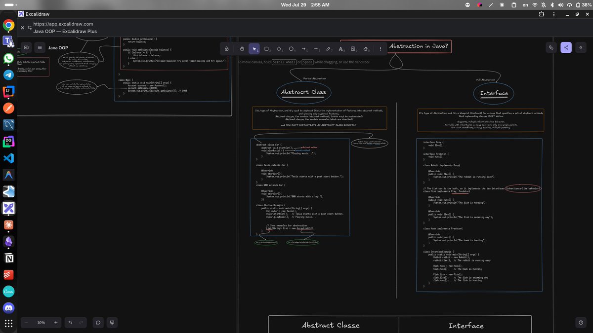 eldeeb0x's tweet photo. انا خلصت وعملت ملخص لذيذ لل Object Oriented Programming with Java

وكتبت نوتس للحاجات اللي انا محتاج اعرفها وايه الاسئله اللي ممكن اتسألها في الانترفيوز بشكل لطيف حبيت اشاركها عسى تفيد حد بيذاكر او حاجه

ده اللينك
https://t.co/38G43itNnO

وده بوست لينكد ان
https://t.co/3ma1Lhq8vq https://t.co/JzSRHfRHAv