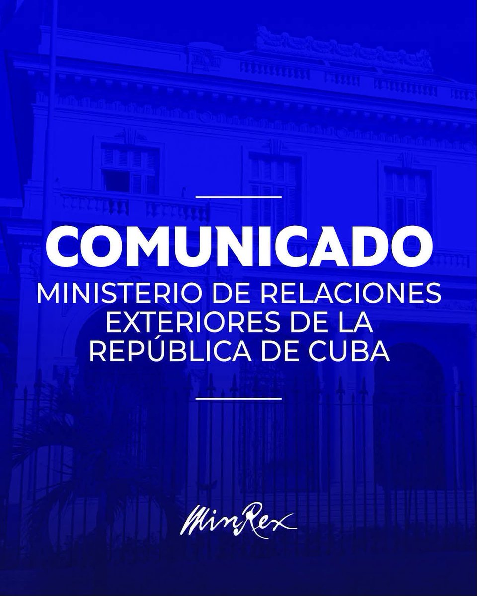 SaludGuantanamo's tweet photo. El Ministerio de Relaciones Exteriores de #Cuba rechaza las declaraciones, el 26 de julio, del presidente electo de #Colombia, Abelardo de la Espriella, quien anunció que cerrará la #Embajada de ese país en La Habana y que su gobierno no tendrá ningún tipo de vínculo con la Isla. https://t.co/f5twMRqKqa