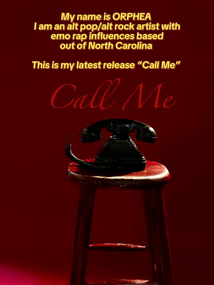 ORPHEAmp3's tweet photo. I’m just trying to make music for the people who feel everything a little too deeply. If that’s you, welcome. 🖤📞
#independentartist #discovernewmusic #altpop #emorap #callme https://t.co/40klBcocuq