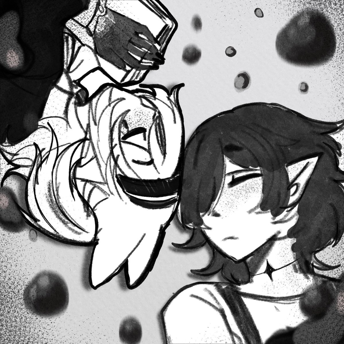 N0cchi_'s tweet photo. キミは今からアタシの息を吸って生きてくの
言葉はもう唾液で錆びついた

⠄･ ⋆ ･ ⠄⠂⋆ ･ ⠄⠂⋆ ･   
 [ #MimirArt | #Oc | #illustration | #Art | #octwt ] https://t.co/sm4yd4s3g5
