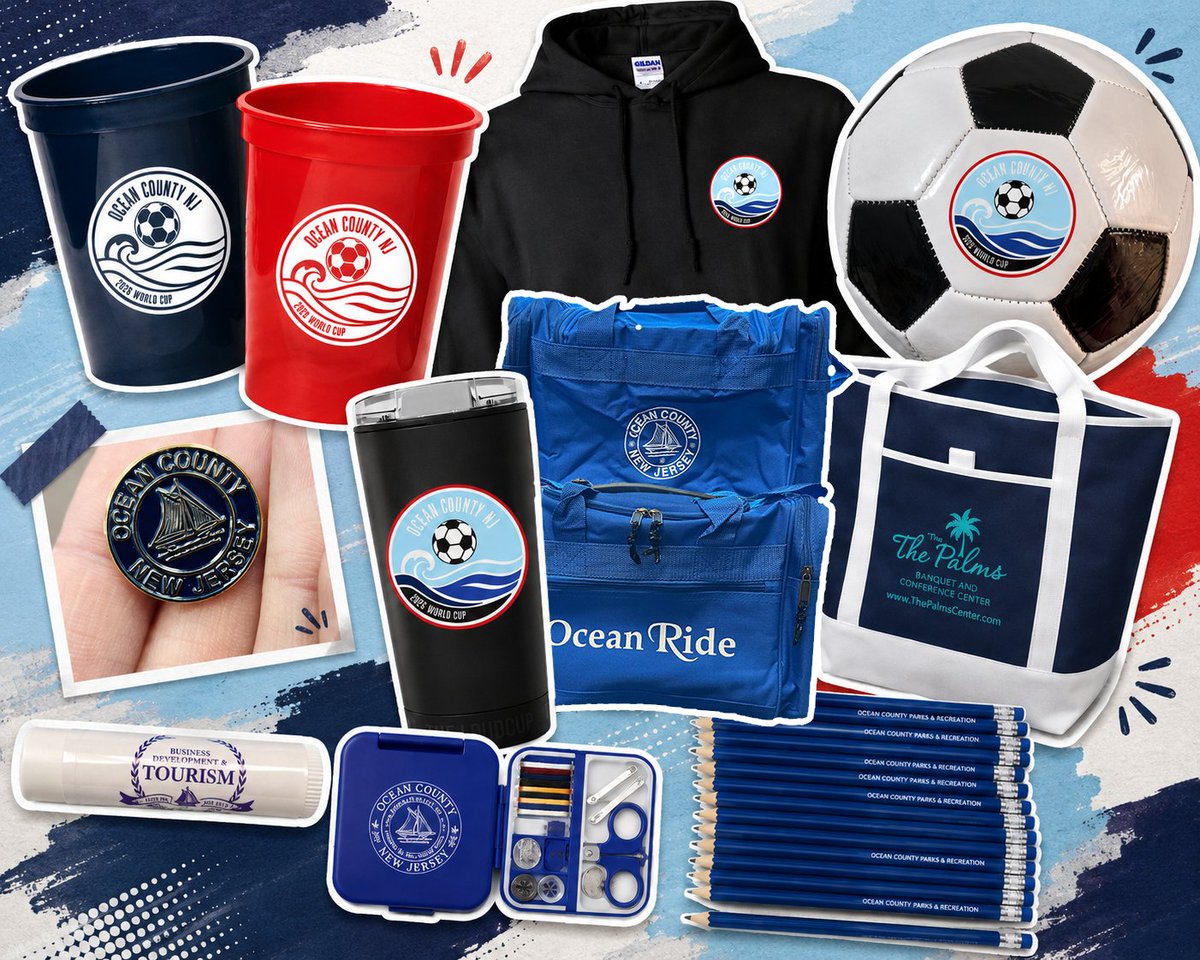 purplegator's tweet photo. Ocean County Swag That Makes Waves! 🌊

From World Cup soccer balls and branded hoodies to coolers, drinkware, pencils and more, Purplegator is proud to help Ocean County, New Jersey, bring its programs and events to life through memorable promotional products.

Whether the goal is community engagement, tourism, recreation or public outreach, we make sure every item is useful, eye-catching and unmistakably Ocean County. Need promotional products that people will actually want to keep? Purplegator has you covered.

#promotionalproducts #swag