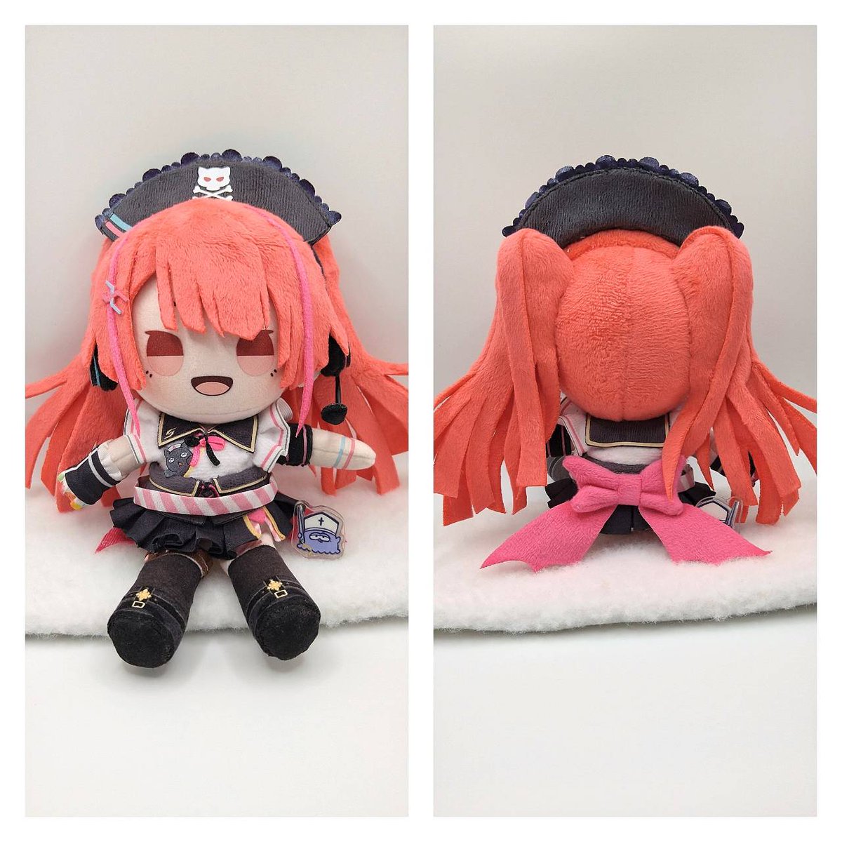 Kanama4427's tweet photo. ✨作品分享✨

新款小娃(大)(大圓桶腳坐姿)
燙印加工臉
...........................
我自己還蠻喜歡這種坐姿的 ! 
因為把腳放下來就像站姿一樣💕
 
不過縫起來就稍微比較花時間🫢

還弄了可拆的耳機頭飾，
又學會新的東西所以很開心!

那麼今天也祝福大家平安健康🫶
願我們都能被世界溫柔對待👏 https://t.co/Rtm6SScbei