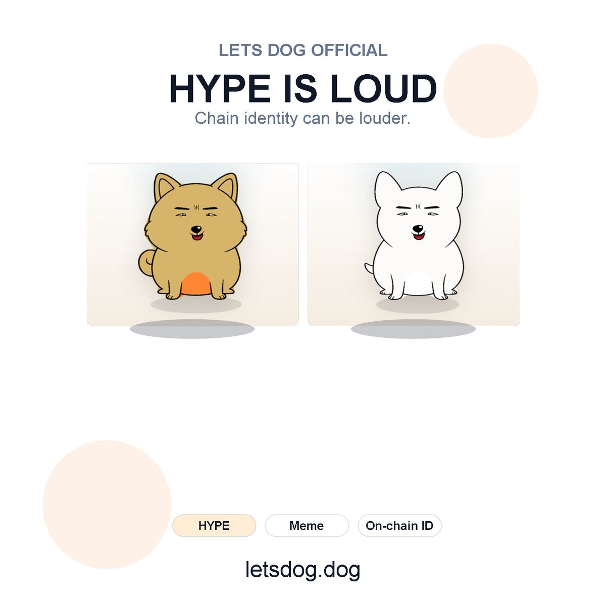 letsdog2's tweet photo. HYPE 还在热榜晃，合约玩家的手又痒了吧？⚡
别只卷K线，来 LetsDog 先卷身份：鹿角、天使、柴犬随你生成，BSC链上养成+社区梗图位，FOMO先从头像开始。

关注+转发，来主页开盲盒🐕

#LetsDog #Meme #NFT https://t.co/7K0ONfCjYR