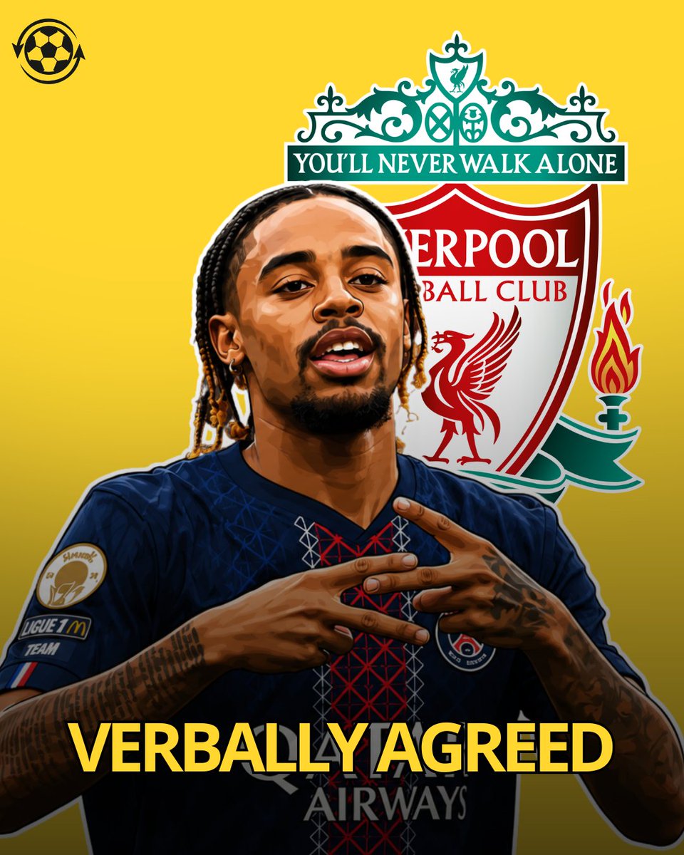 DeadlineDayLive's tweet photo. 🚨 Bradley Barcola has 𝗩𝗘𝗥𝗕𝗔𝗟𝗟𝗬 𝗔𝗚𝗥𝗘𝗘𝗗 to join Liverpool this summer from Paris Saint-Germain.

The French winger has spoken with Liverpool manager Andoni Iraola and hopes the two clubs can reach an agreement.

Liverpool and Paris Saint-Germain remain in talks, but there is still a significant gap between the two clubs' valuations.

(Source: @lequipe)