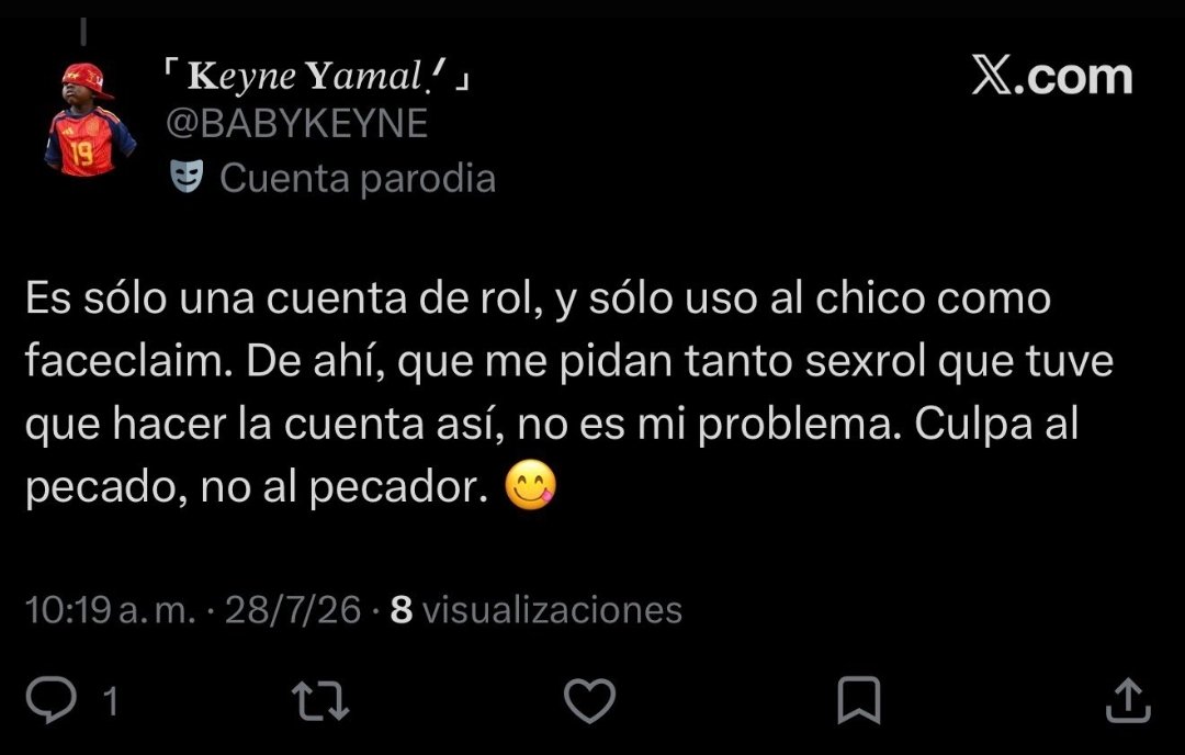 THEHUNGJANICE's tweet photo. ‘ ' ’ 🇵🇷﹟Usar la imagen de un BEBÉ (Hermano del reconocido Lamine Yamal), para sexrol no es "ficción", es una clara sexualización infantil y una fuerte conducta pederasta. Escudarse en el rol no justifica erotizar la figura de un MENOR. Es aberrante, indefendible e inaceptable. https://t.co/0h9KZ5BaPp