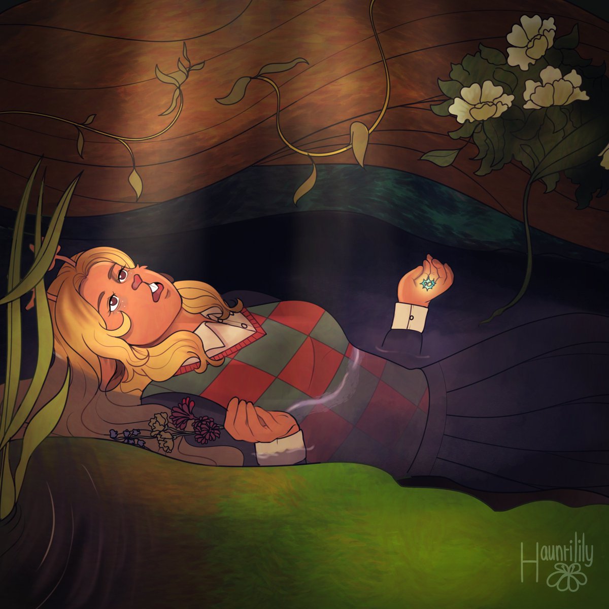 hauntilily's tweet photo. ophelia #deltarune #noelleholiday https://t.co/MhDvHBIatQ