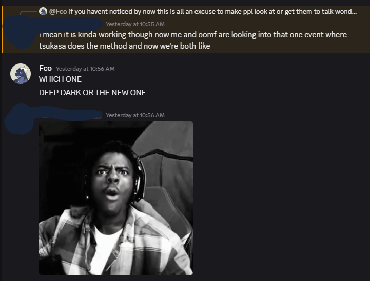 fco17_'s tweet photo. @windmiIIisle this has happened to me with someone that knows nothing about pjsk https://t.co/vbre2Y8tMW