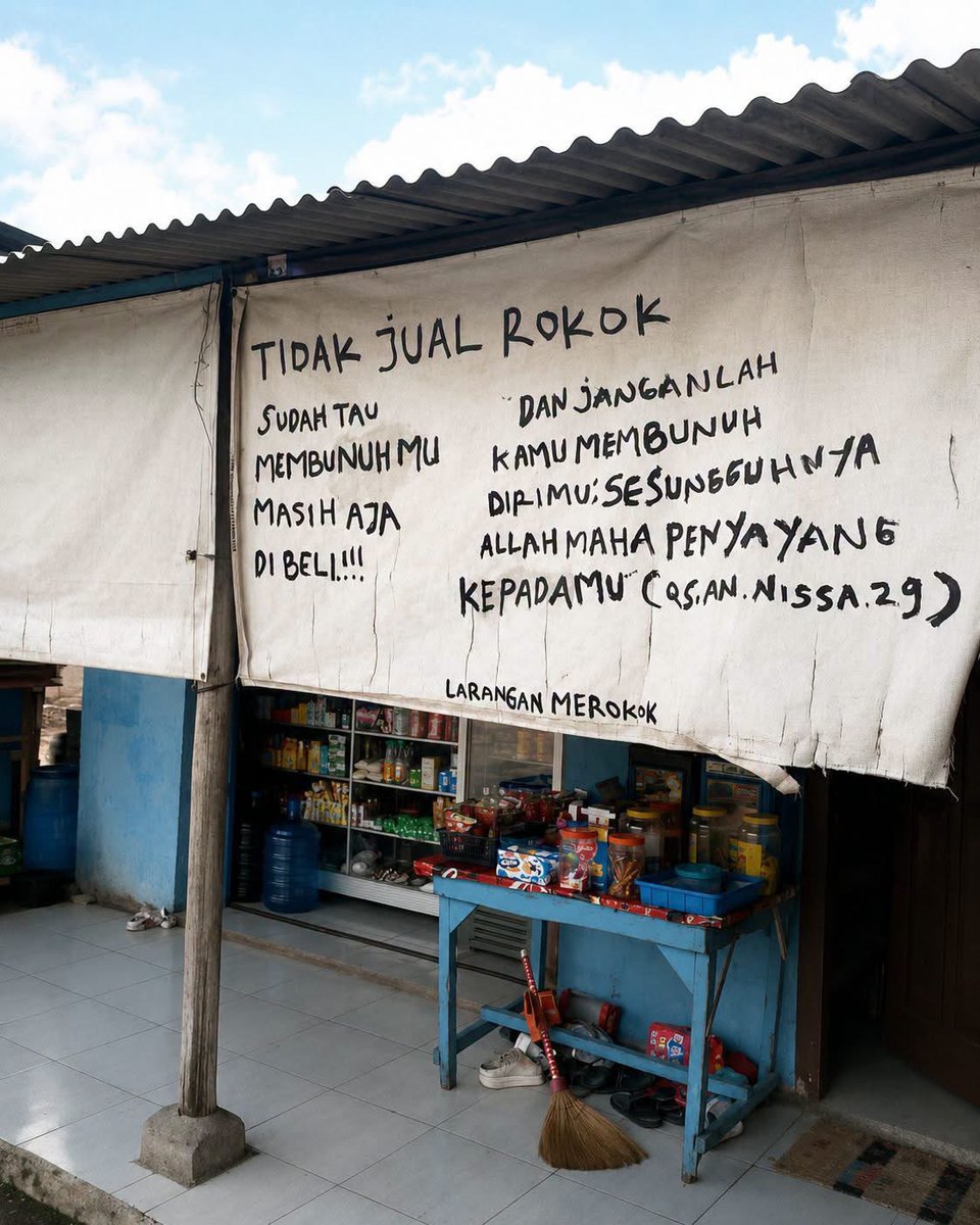 fucekket's tweet photo. Mau belanja malah dinasehatin sama warung https://t.co/oBvFkXKWKd