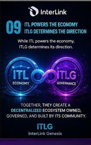 TSSRAAV's tweet photo. #InterLink #ITLG #ITL 
ITL powers the InterLink economy by enabling transactions, payments, and real-world utility across the ecosystem. ITLG serves as the governance token, giving the community the ability to shape the platform's future through decentralized decision-making.
Together, ITL and ITLG create a balanced ecosystem where economic activity and community governance work hand in hand. This dual-token model supports sustainable growth while ensuring the network remains community-driven.
InterLink Genesis (ITLG) represents the foundation of decentralized governance, while ITL drives everyday economic participation. Together, they empower a transparent, secure, and community-owned Web3 ecosystem.