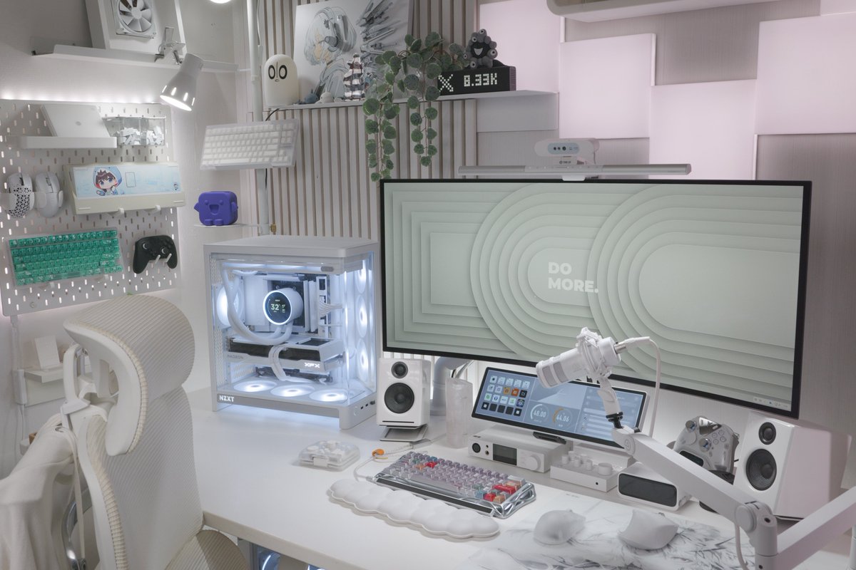 MeteoR_oo0's tweet photo. 【PR】NZXT H6 2026ver setup 🤍

先月に発売された新型PCケースを使用して、白デスクに設置してみました。 https://t.co/U8vDvnoVrd