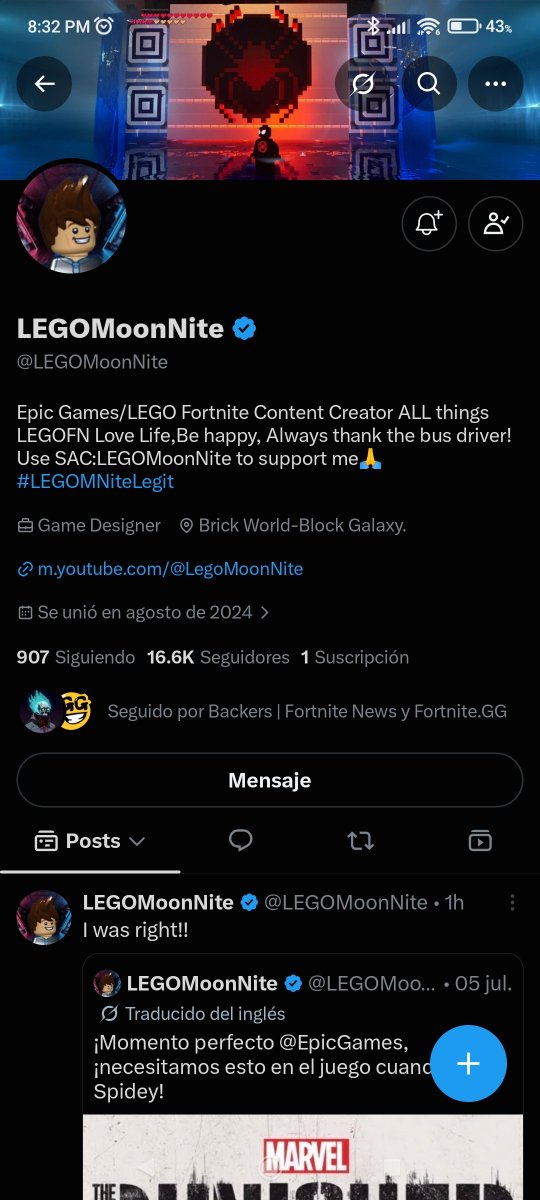 AndersonHidal24's tweet photo. @BackersGamesF @LEGOMoonNite Gracias por siempre pensar en tu comunidad https://t.co/DHPMRBW2Jv