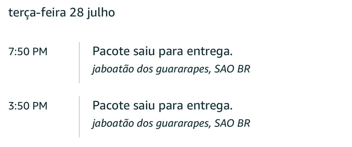 ytalo_du's tweet photo. Acho lindo isso moro em João Pessoa mas o meu pedido pela Amazon Brasil vai ser entregue em Jaboatão dos Guararapes e pra piorar virou cidade de São Paulo 👀 https://t.co/quqJLhJjL6