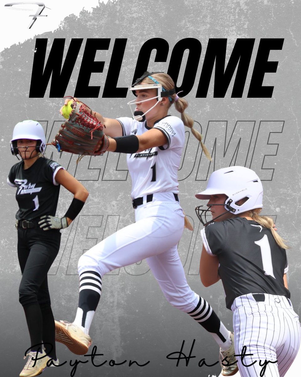 furyplat_bruce's tweet photo. Our first newest roster addition is 2027 @phasty34!! She’s a dominant pitcher in the circle and can run a ball down in the outfield! We are super excited to have you apart of our FP family! 

Welcome to the fam Payton🤍 https://t.co/p7hoHNHqGC