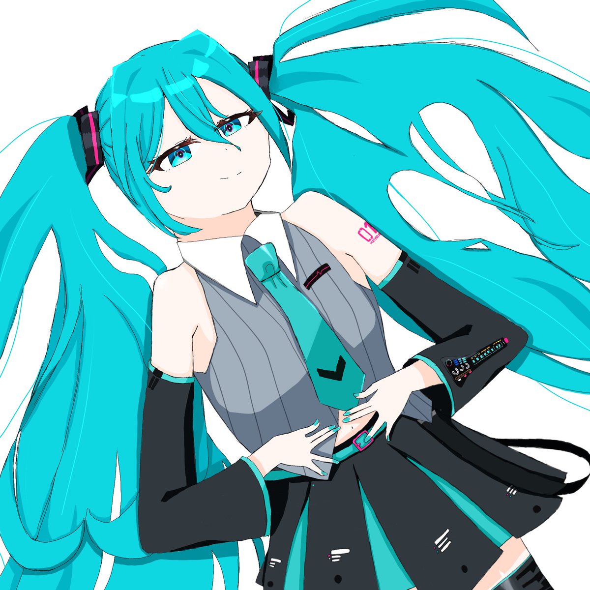 Okowapenguin's tweet photo. #初音ミクイラスト https://t.co/f8fH6apSV4