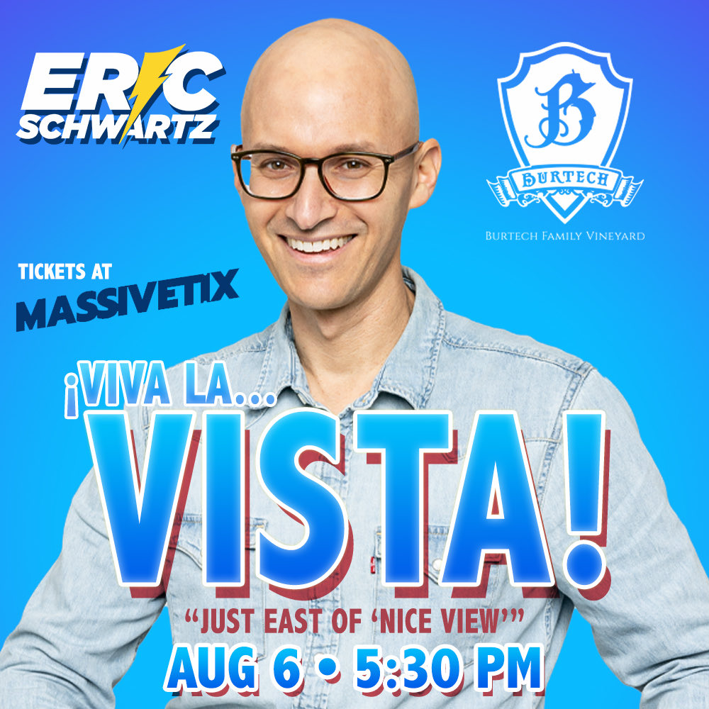 ericschwartz's tweet photo. (1/2) Stand up dates are in full swing! Come out to these shows and let’s get crazy. Where next? Tix: https://t.co/S0YmV3Ga1T https://t.co/bdSZ5kippG