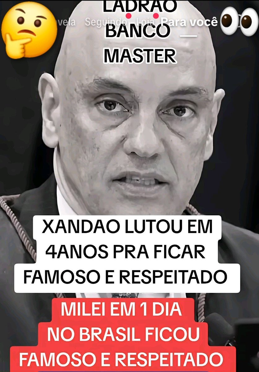 Prof_leonelfer's tweet photo. MILEI É  MITO. 
MORAES  É ...
LIXO CARECA. https://t.co/Pc9dVKjWfd