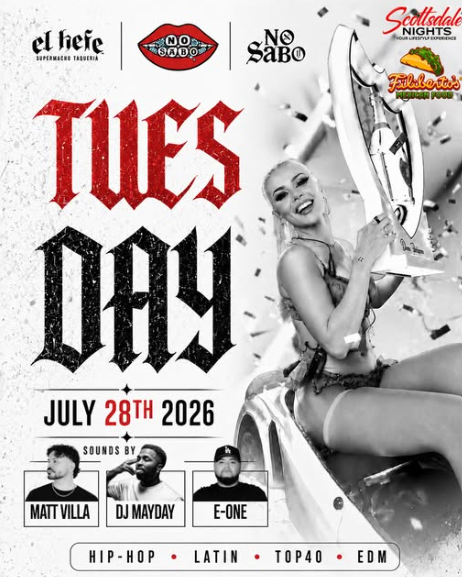 GemRayMedia's tweet photo. TONIGHT! Scottsdale Nights &amp; NO SABO PARTY at El Hefe in Scottsdale. 🥂 https://t.co/BInMQaSkai