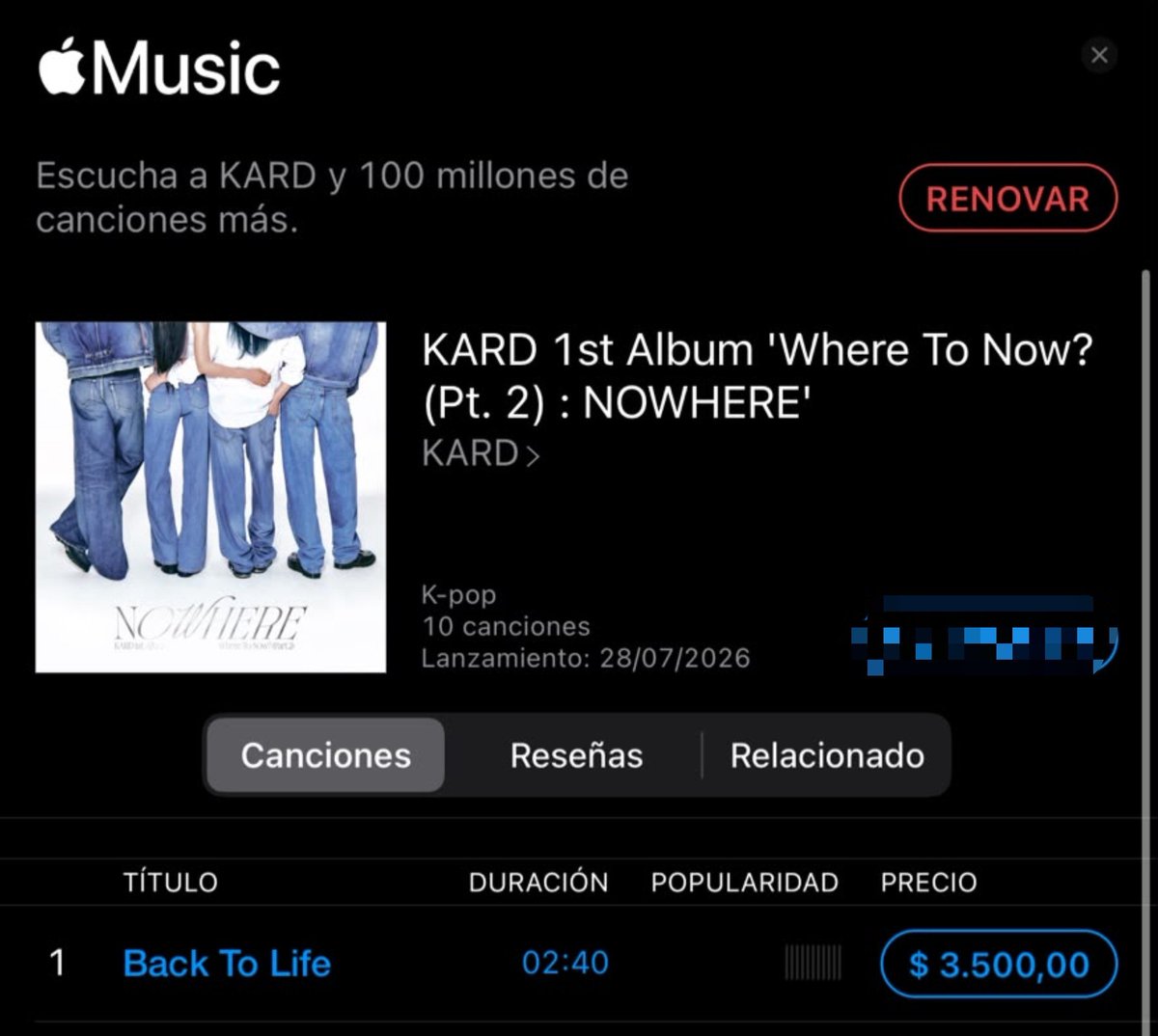 KardCol_Project's tweet photo. ¡Hidden Kard! 

¿Ya compraron Back to life en Itunes?
Es momento de hacerlo!! 

Si necesitan ayuda nos pueden decir
Recuerden comprar por ahora la canción principal Back to life!
Apoyemos mucho a Kard en este comeback https://t.co/REqF9DctmE