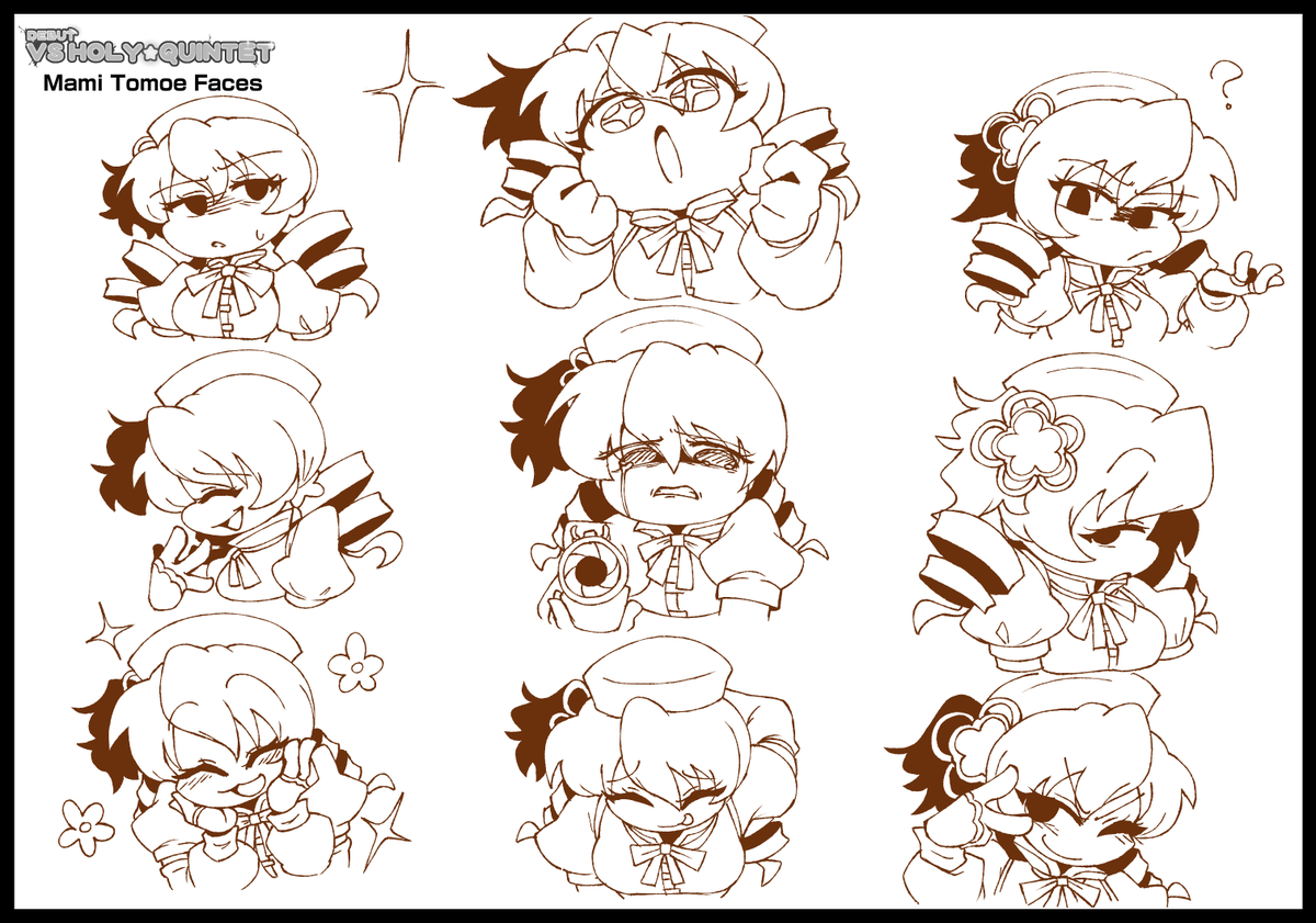 TeamHQ26's tweet photo. ❗️Vs Holy Quintet Mami Tomoe Reference Sheets!❗️
#MadokaMagica #fridaynightfunkin #mamitomoe #巴マミ https://t.co/HihMbvH2se