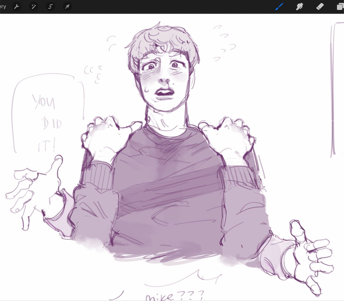 j3w3l's tweet photo. i'm RUSTY give me a BREAK sketched this on an airplane #byler https://t.co/5Ko3Q0VkTV