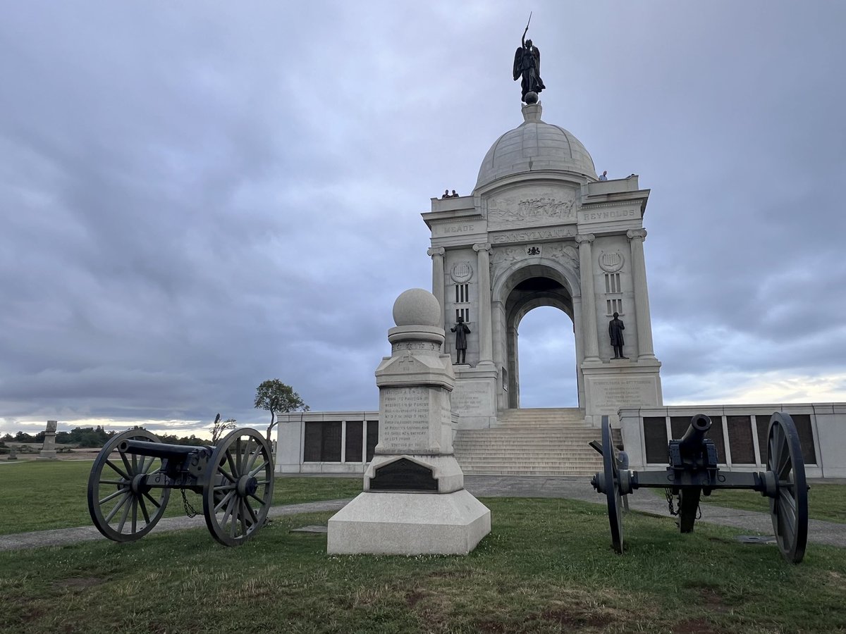 CWBreakfastClub's tweet photo. Sunset after the storm at Gettysburg https://t.co/JEygPXd4xc