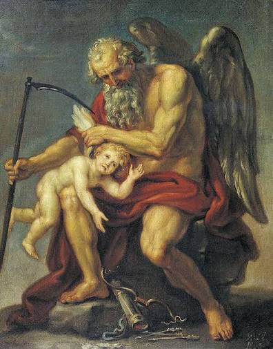 Ssenism's tweet photo. Day 1 of explaining the most important lore for each God in the #PantheonSMP: Chronos

Chronos is the Titan God of time, Agriculture and Harvest. He is often depicted with a scythe or as he consumes a baby. https://t.co/DxFLz3szt9