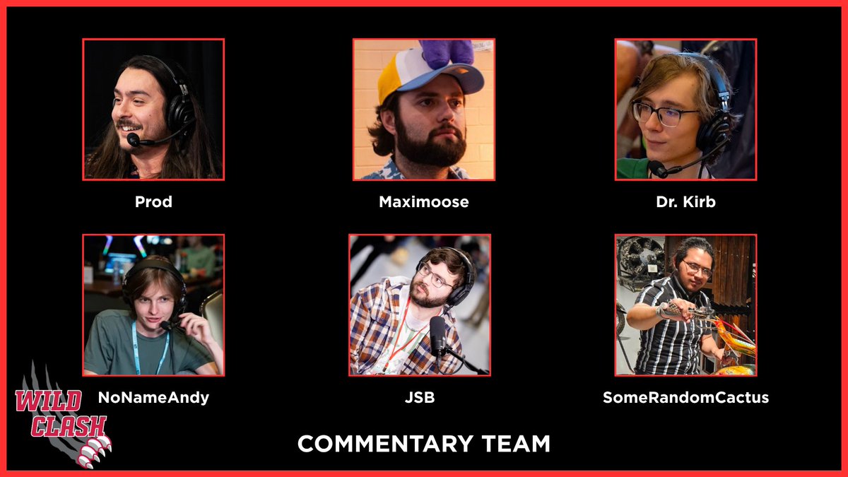 IWUWildClash's tweet photo. We are excited to be joined by some of the Midwest's finest on the mic for WildClash 2026 this Saturday!

Cheer them on and hear them live at OdysseyEsportsIN on Twitch and YouTube! https://t.co/WEC1hANSMA