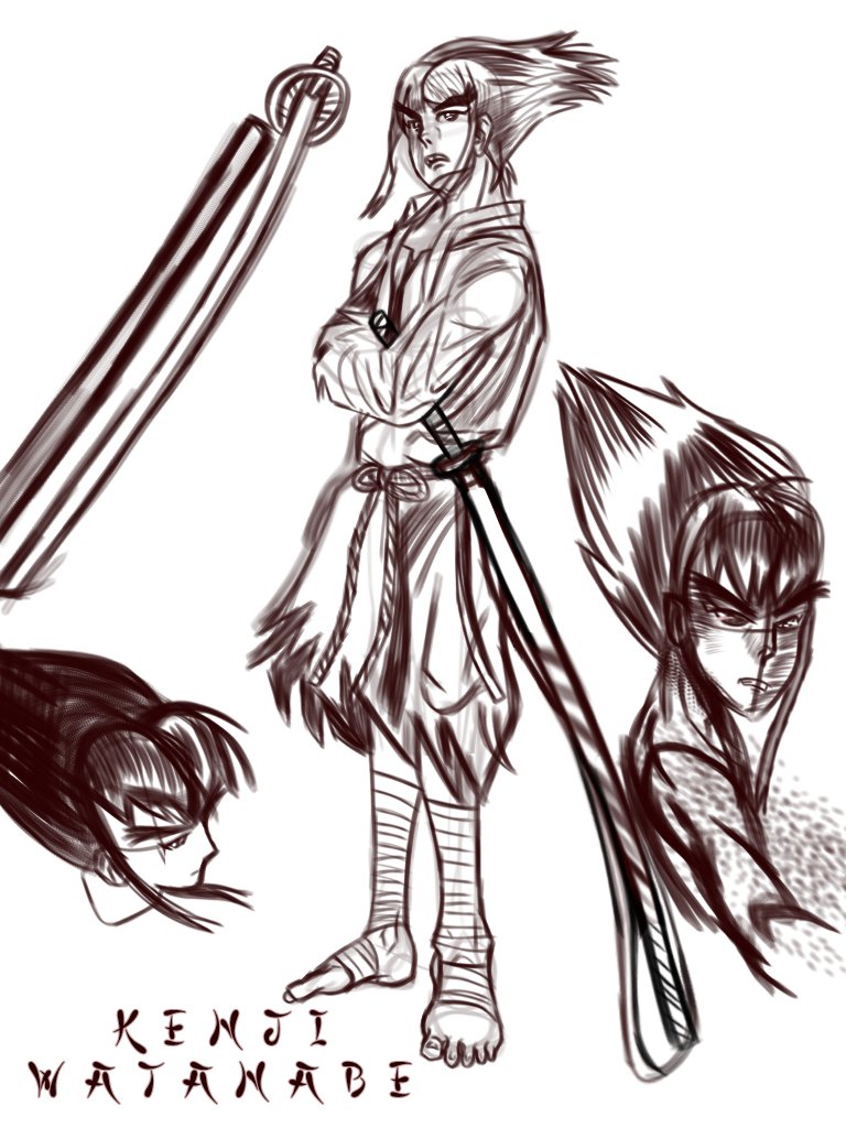 Kegoba69's tweet photo. Watanabe Kenji, character sheet. 
#OriginalCharacter #OC #OriginalManga #MangaArt #AnimeArt #CharacterDesign #ArtFeedback #Sketch #WIP #DigitalArt #FantasyArt #Worldbuilding #Webcomic #IndieManga #ArtistOnX #CharacterConcept #ArtSuggestions #OCCommunity #Shonen #MangaCharacter https://t.co/6tpNZ7urL0