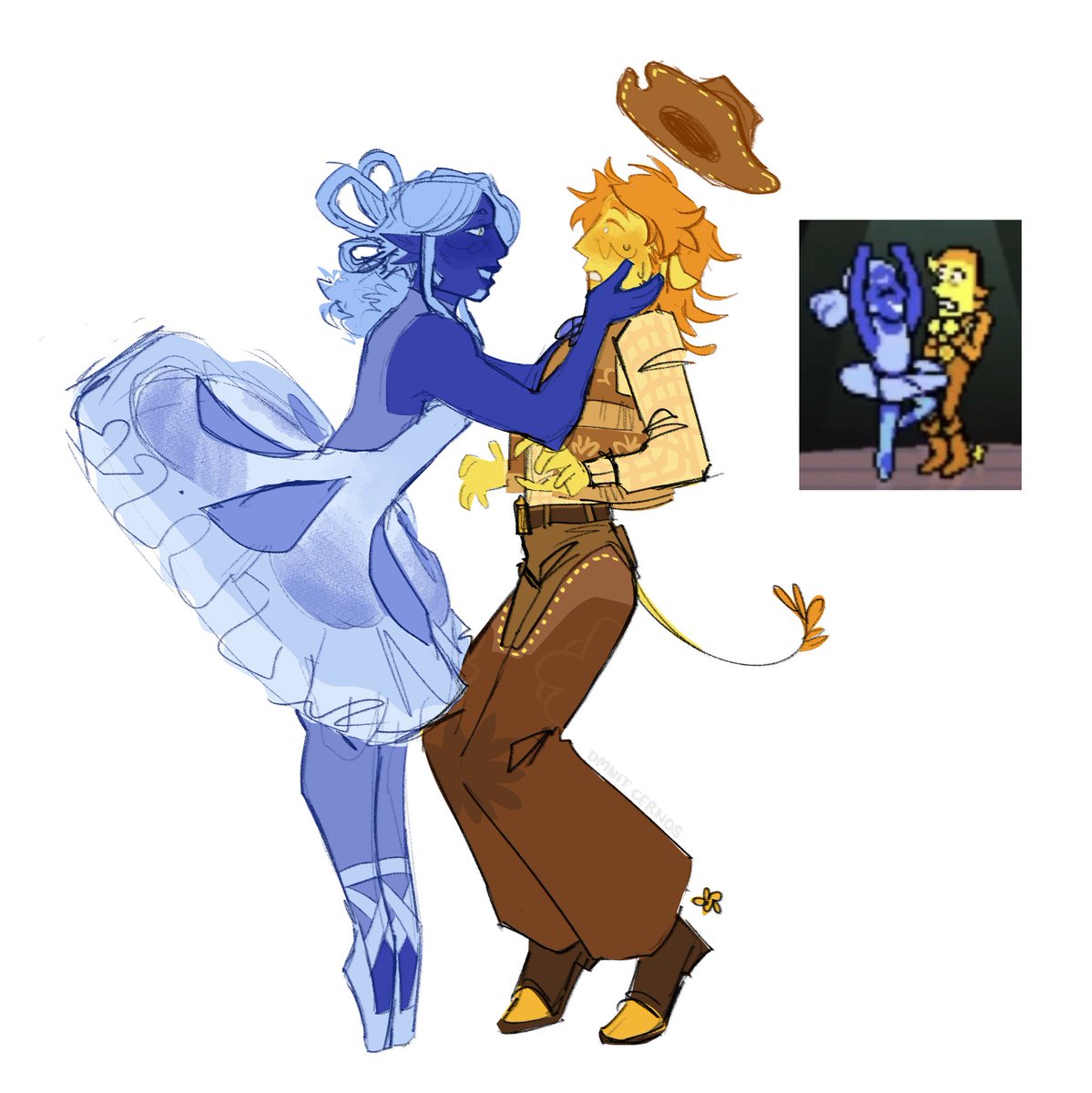 dmnitcernos's tweet photo. I love their height difference

Was hoping to polish it, but then decided to keep it as sketch

#deltarune #blellow https://t.co/t8i2ptCDvN